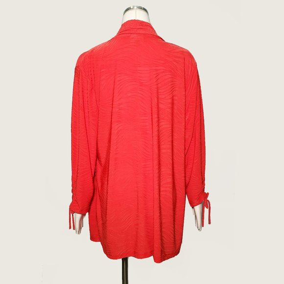 JM Collection Cinched Cardigan - Picture 5 of 6